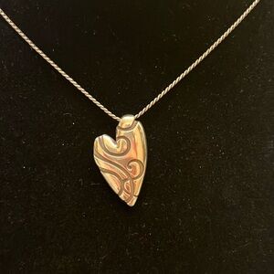 Brighton Give It A Swirl Heart Necklace